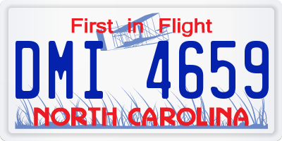 NC license plate DMI4659