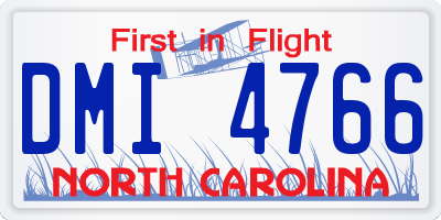 NC license plate DMI4766