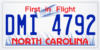 NC license plate DMI4792