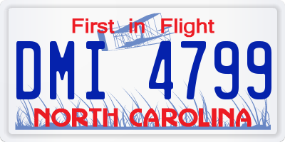 NC license plate DMI4799