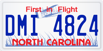 NC license plate DMI4824