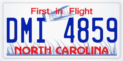 NC license plate DMI4859