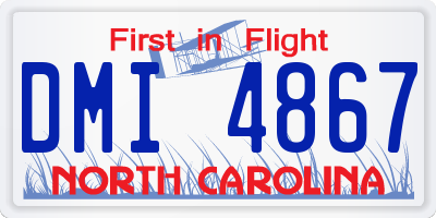 NC license plate DMI4867
