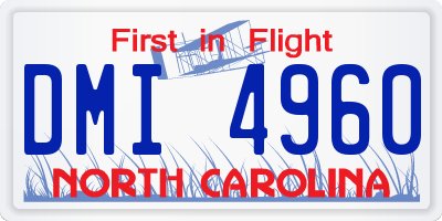 NC license plate DMI4960