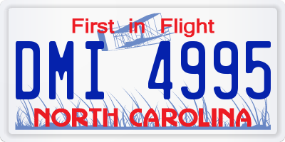 NC license plate DMI4995