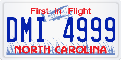 NC license plate DMI4999