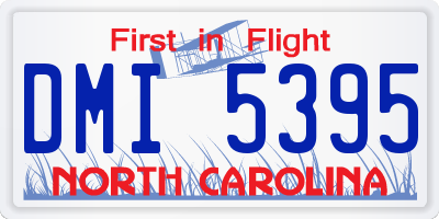 NC license plate DMI5395