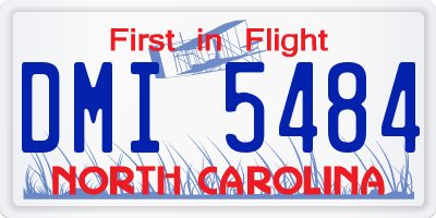 NC license plate DMI5484