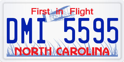 NC license plate DMI5595