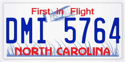 NC license plate DMI5764