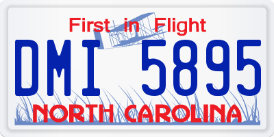 NC license plate DMI5895