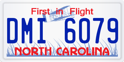 NC license plate DMI6079