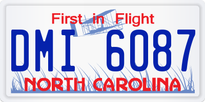 NC license plate DMI6087