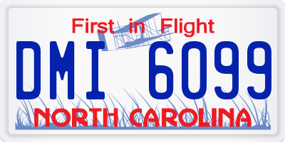 NC license plate DMI6099