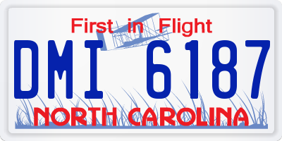 NC license plate DMI6187