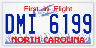 NC license plate DMI6199