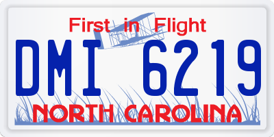 NC license plate DMI6219