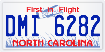 NC license plate DMI6282