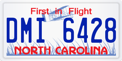 NC license plate DMI6428