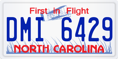 NC license plate DMI6429