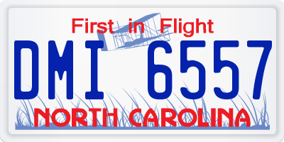 NC license plate DMI6557