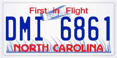 NC license plate DMI6861