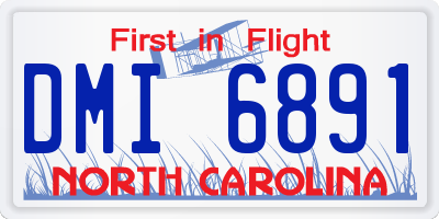 NC license plate DMI6891