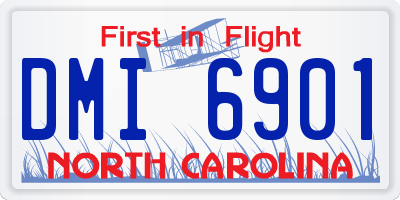 NC license plate DMI6901