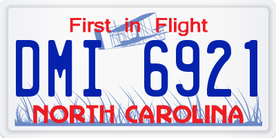 NC license plate DMI6921