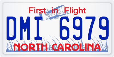 NC license plate DMI6979