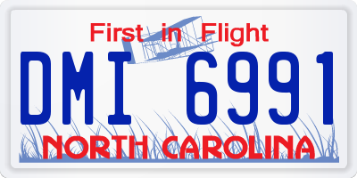 NC license plate DMI6991