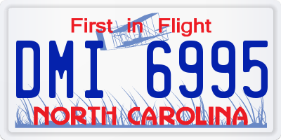 NC license plate DMI6995