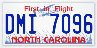 NC license plate DMI7096