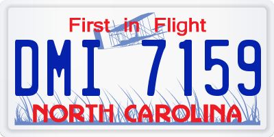 NC license plate DMI7159