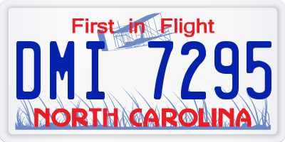 NC license plate DMI7295