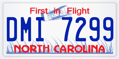 NC license plate DMI7299