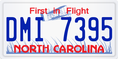 NC license plate DMI7395