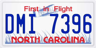 NC license plate DMI7396