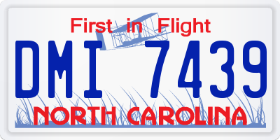 NC license plate DMI7439