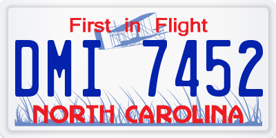 NC license plate DMI7452