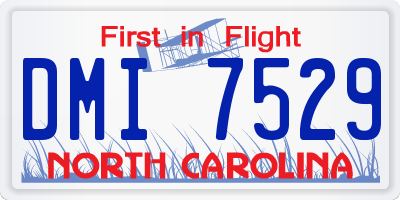 NC license plate DMI7529