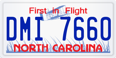 NC license plate DMI7660