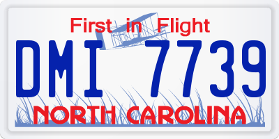 NC license plate DMI7739