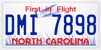 NC license plate DMI7898