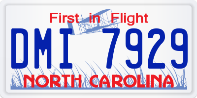 NC license plate DMI7929