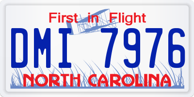 NC license plate DMI7976