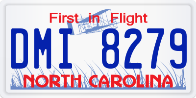 NC license plate DMI8279