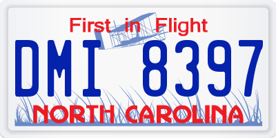 NC license plate DMI8397
