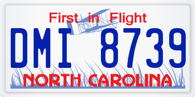 NC license plate DMI8739