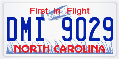 NC license plate DMI9029